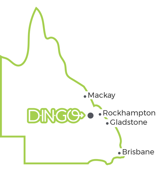 Dingo Roadhouse location in Queensland